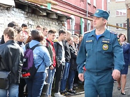 Плановая тренировочная эвакуация в Центр колледже прикладных квалификаций Мичуринского ГАУ