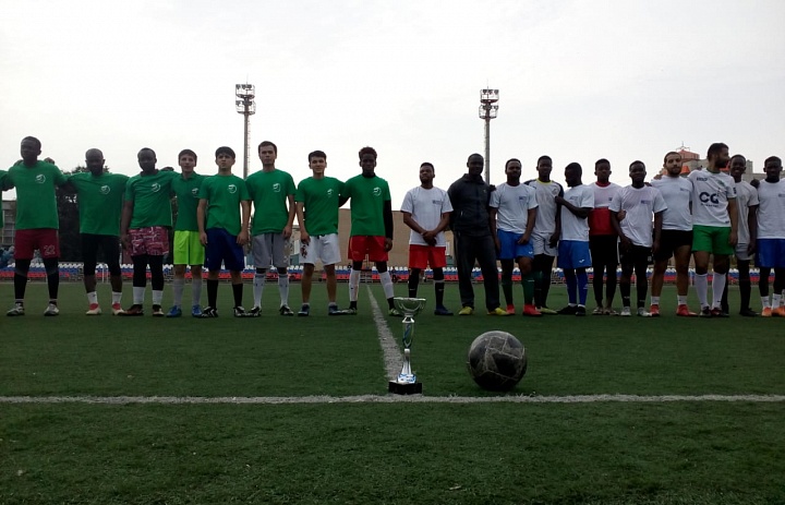 Товарищеский футбольный матч между иностранными студентами Мичуринского ГАУ и ТГУ имени Г.Р. Державина