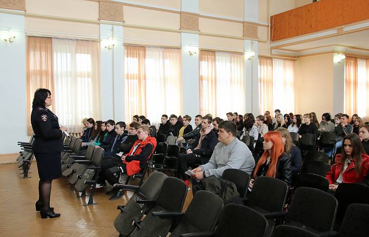 Встреча студентов агровуза с представителями Мичуринского  Линейного отдела МВД России